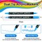 12 Colors Acrylic Paint Pens,Paint Markers Dual Tip for Wood, Canvas, Stone, Rock Painting, Glass, Ceramic Surfaces,DIY Crafts Making Art Supplies